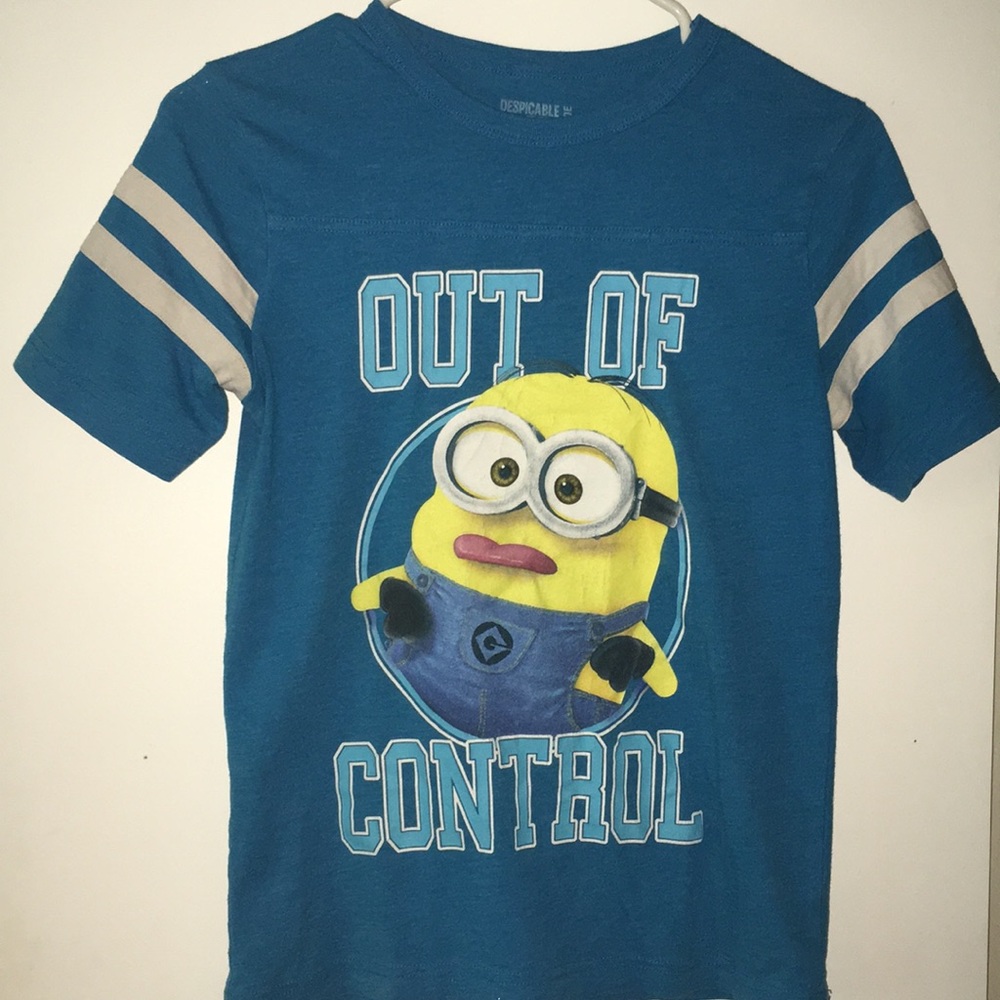 Blue minion shirt for boys